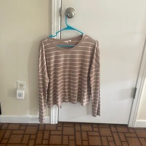 Striped tan t- Shirt